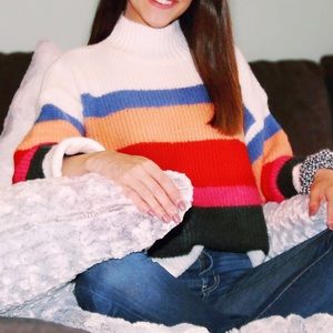NWOT Color block sweater - Sz Small